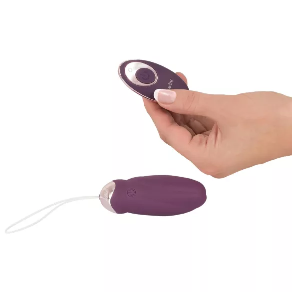 Javida - vibratore vaginale rotante con perle - telecomando - viola