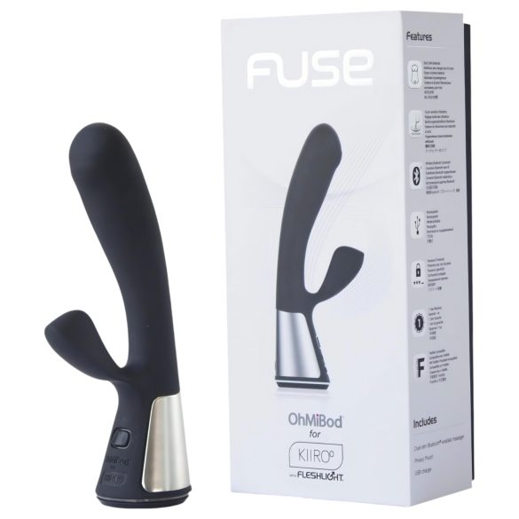 Fleshlight OHMIBOD Kiiroo - Vibratore intelligente con braccio clitorideo (nero)