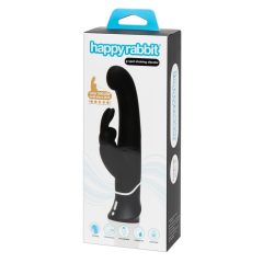  Vibratore per Punto-G e Clitoride Happyrabbit con Stimolatore Flessibile e Ricaricabile, Impermeabile (nero)