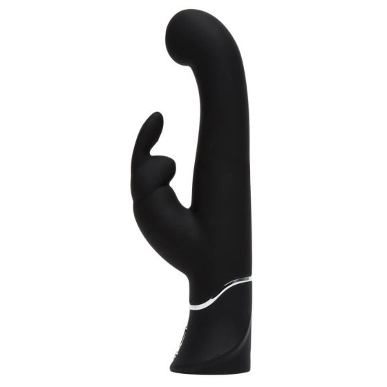 Vibratore per Punto-G e Clitoride Happyrabbit con Stimolatore Flessibile e Ricaricabile, Impermeabile (nero)