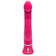   Vibratore Dual Density HappyRabbit con stimolatore clitorideo impermeabile (rosa)