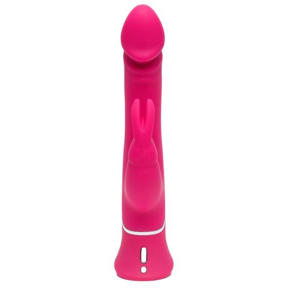 Vibratore Dual Density HappyRabbit con stimolatore clitorideo impermeabile (rosa)