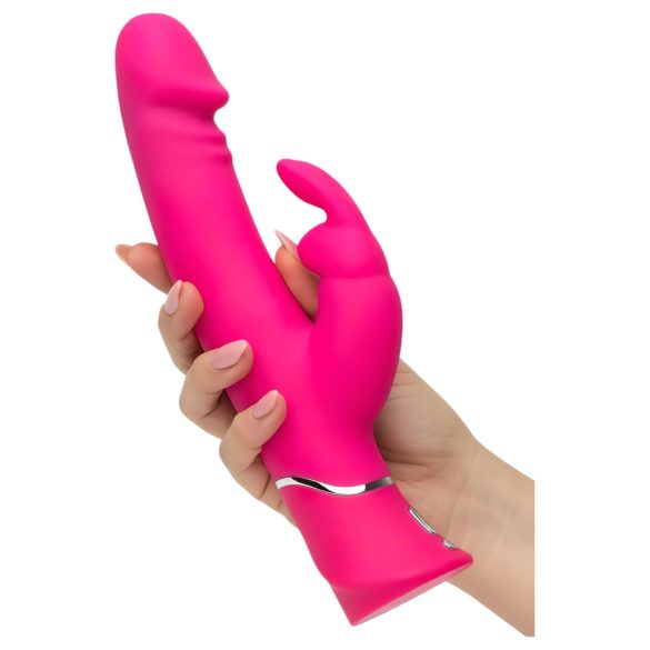 Happyrabbit - vibratore rabbit dual density impermeabile - silicone rosa