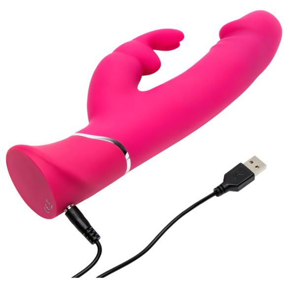 Happyrabbit - vibratore rabbit dual density impermeabile - silicone rosa