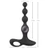 Black Velvets - vibratore anale con perle - nero