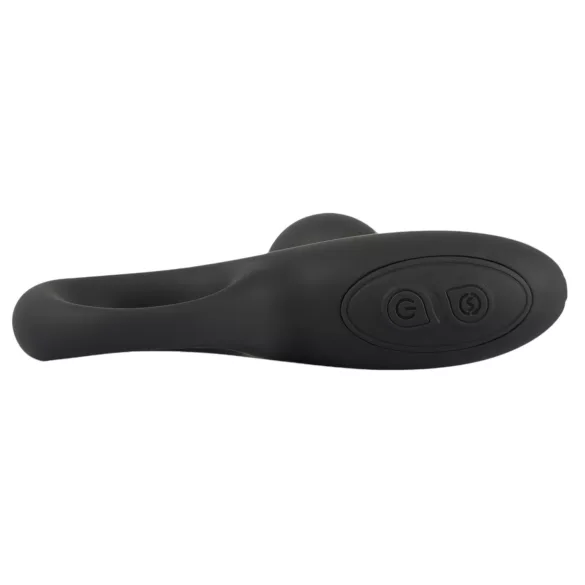 Black Velvets - vibratore anale con perle - nero