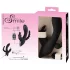 SMILE Triple - vibratore triplo ricaricabile impermeabile nero