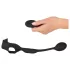 Rebel - anello pene e scroto con vibratore anale - nero
