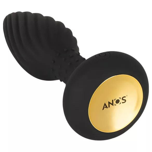 ANOS - vibratore anale rotante con perle - nero