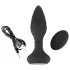 ANOS - vibratore anale rotante con perle - nero