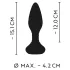 ANOS - vibratore anale rotante con perle - nero