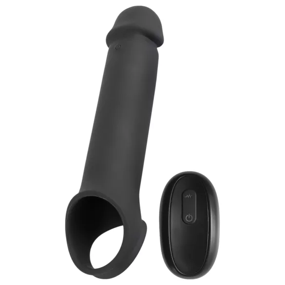 Rebel - guaina pene vibrante ricaricabile con telecomando - nero
