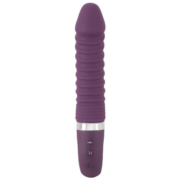 SMILE Soft - vibratore ricaricabile riscaldante (viola)