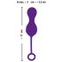 SMILE RC Palline Amore - uovo vibrante ricaricabile con telecomando (viola)