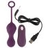 SMILE RC Palline Amore - uovo vibrante ricaricabile con telecomando (viola)