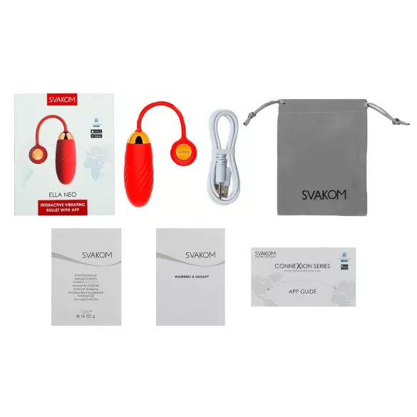 Svakom Ella Neo - ovetto vibrante controllabile - rosso