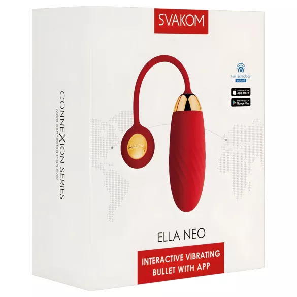 Svakom Ella Neo - ovetto vibrante controllabile - rosso