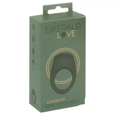   Emerald Love - anello fallico vibrante ricaricabile impermeabile - verde