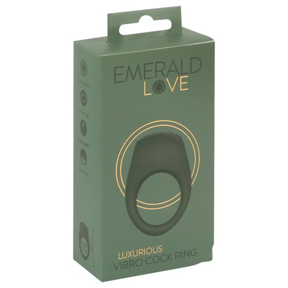 Smeraldo Amore - Anello Vibrante Impermeabile Ricaricabile (Verde)
