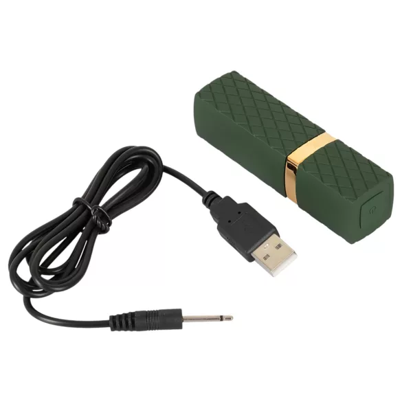 Emerald Love - vibratore a forma di rossetto ricaricabile e impermeabile (rosso)
