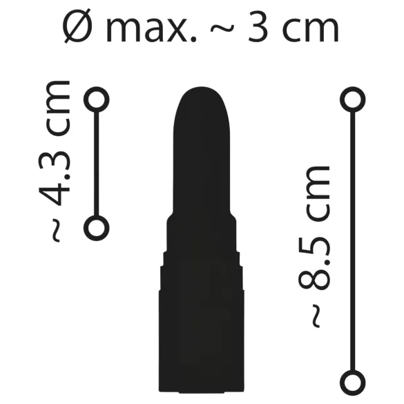 Emerald Love - vibratore ricaricabile impermeabile a forma di rossetto - rosso