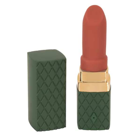 Emerald Love - vibratore ricaricabile impermeabile a forma di rossetto - rosso