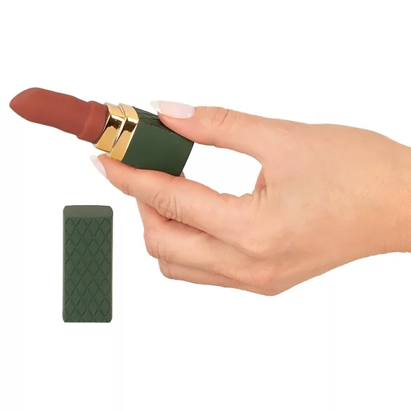 Emerald Love - vibratore a forma di rossetto ricaricabile e impermeabile (rosso)