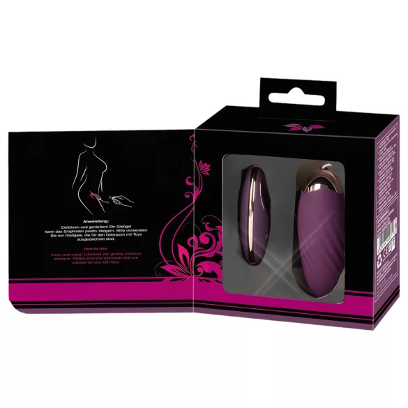 Javida Shaking Love - vibratore a pallina wireless - vibrazione pulsante - lilla