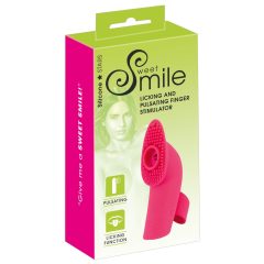   SMILE Licking - vibratore da dito con lingua a onde d'aria ricaricabile (rosa)