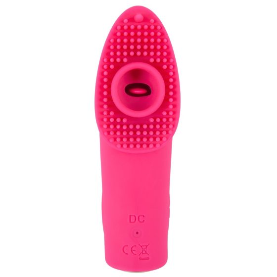 SMILE Licking - vibratore da dito con lingua a onde d'aria ricaricabile (rosa)