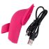 SMILE Licking - Vibratore da dito a onde e leccate (rosa)