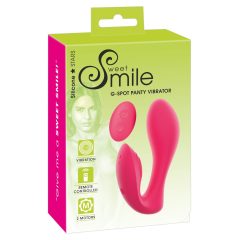 SMILE Panty - vibratore 2in1 ricaricabile con radio (rosa)