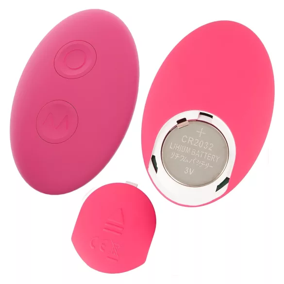 SMILE - vibratore indossabile 2in1 ricaricabile telecomandato - silicone rosa