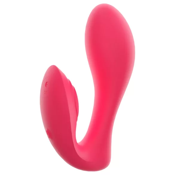 SMILE - vibratore indossabile 2in1 ricaricabile telecomandato - silicone rosa