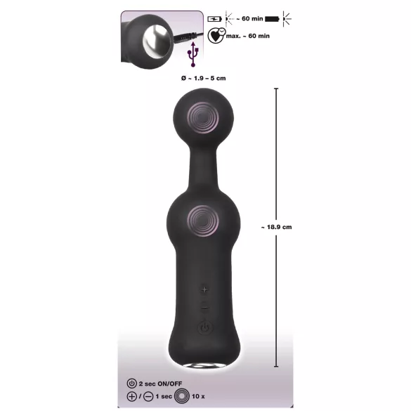 Black Velvets - Vibratore prostatico (nero)
