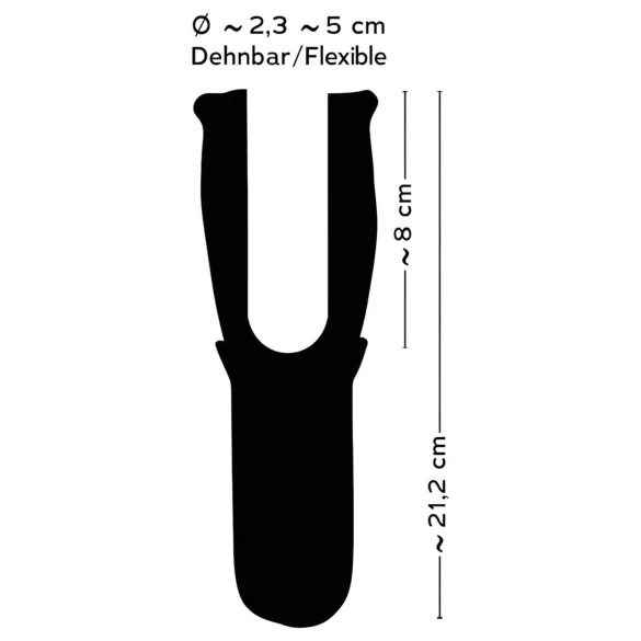 STROKER - masturbatore bocca rotante ricaricabile - nero
