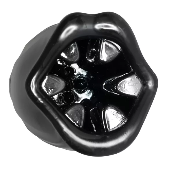 STROKER - masturbatore bocca rotante ricaricabile - nero