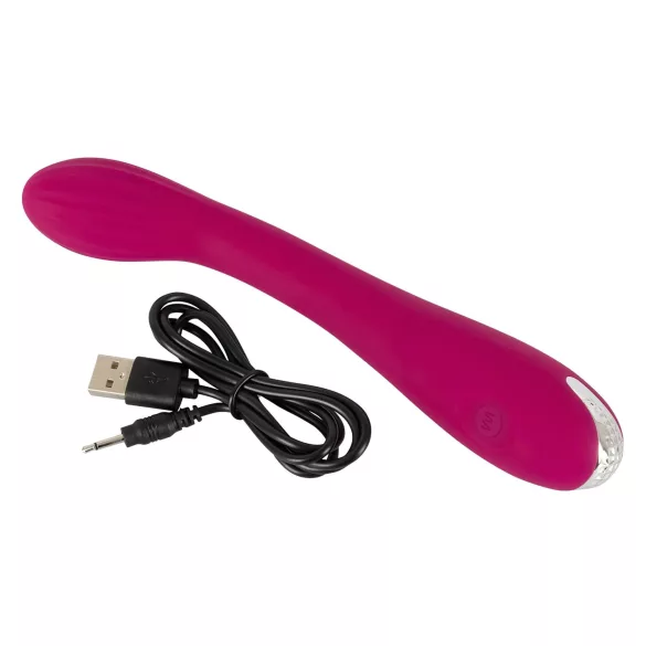 SMILE G-spot - vibratore punto G ricaricabile con rilievi - silicone viola