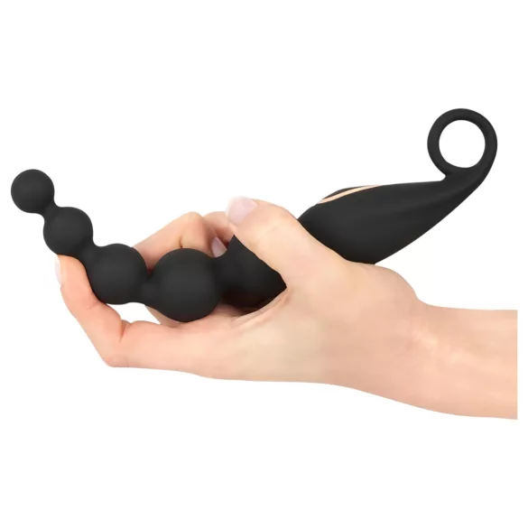 ANOS - vibratore anale a sfere - silicone nero