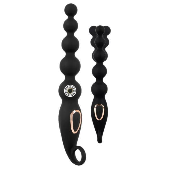 ANOS - vibratore anale a sfere - silicone nero