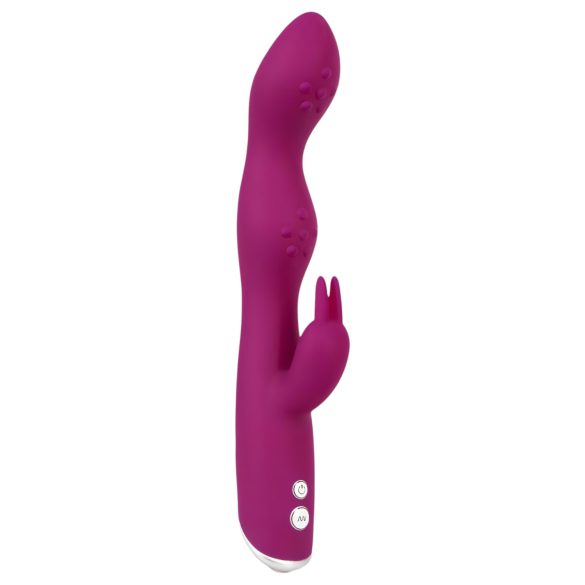 SMILE - vibratore flessibile per punto A e G con braccio stimolante (viola)