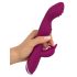 SMILE - vibratore flessibile per punto A e G con braccio stimolante (viola)