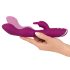 SMILE - vibratore flessibile per punto A e G con braccio stimolante (viola)