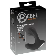   Rebel RC - vibratore anale gonfiabile ricaricabile telecomandato - nero
