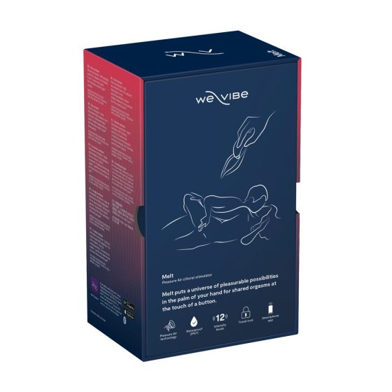We-Vibe Melt - Stimolatore Clitorideo Ricaricabile, Impermeabile e Smart a Ondate d'Aria (Blu)