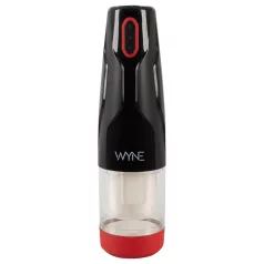   WYNE 05 - masturbatore rotante ricaricabile - silicone nero bianco