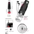 WYNE 05 - masturbatore rotante ricaricabile - silicone nero bianco