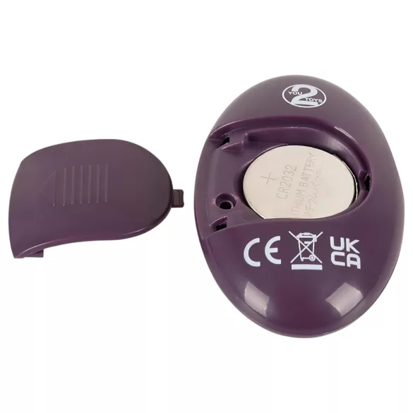 Couples Choice - anello fallico ricaricabile con telecomando - silicone viola