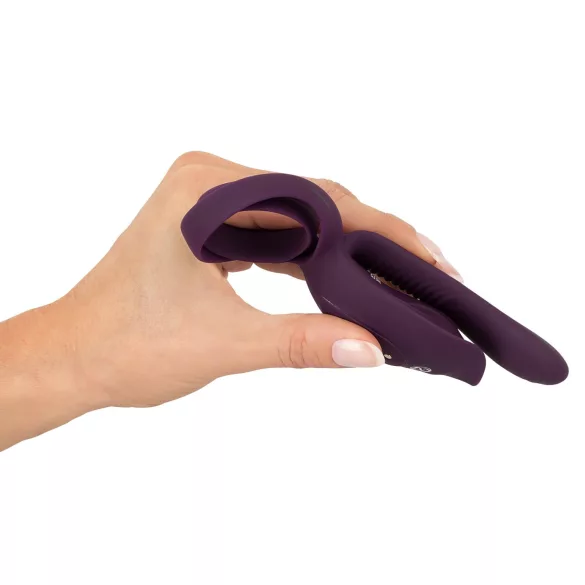 Couples Choice - anello fallico ricaricabile con telecomando - silicone viola