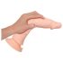 Vibratore in silicone naturale con ventosa